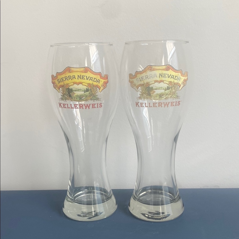 Set of two Sierra Nevada‎ Kellerweis Beer Glasses
